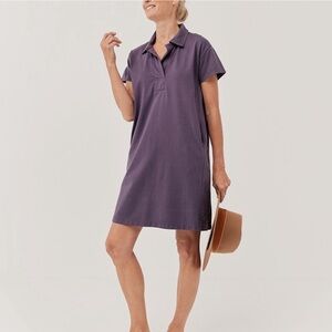 Pact vintage polo dress - currant - size Large